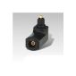 Toslink Winkeladapter / optical / Toslink plug - Toslink coupling 90 degrees (Electronics)