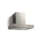 Cooker hood - 60 x 50 x 50 cm - with extensible chimney height (40-78 cm) - recycling and / or disposal - Stainless Steel (Kitchen)