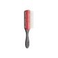 Denman brush D4, 9 rows, black handle, red pillow (Personal Care)