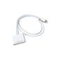 Phone Star iOS 8 High Quality iOS 8 audio adapter with cable - 15cm length - Dockingstaion including audio transmission - iPhone 4 connection to a new connection - Fits iPhone & iPhone 6 6 Plus in White (Electronics)