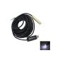 DBPOWER 10m LED endoscope channel camera Waterproof, Black