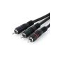 deleyCON HQ Component / Component Video Cable [2m] - 3x RCA plug to 3x RCA plug - cable HDTV (Electronics)