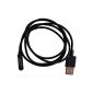Magnetic USB Charging Cable for Sony Xperia Z1 L39h Xperia Z Ultra XL39h Z2 Z2 Compact Tablet magnetically 100 cm in black from OKCS (Electronics)