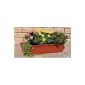 Flower box 80 cm terracotta with water tanks MADE IN GERMANY