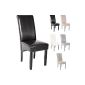 TecTake High quality dining chair -Various 105cm high color (black)