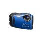 Fujifilm FinePix XP70 Compact Camera (Full HD, 16 megapixels, 6.9 cm (2.7 inch) display, 5x opt. Zoom, WiFi, waterproof (10m), shockproof (1.5m), dustproof) Blue (Electronics)