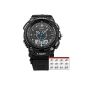 Watch OHSEN Quartz Analog Rubber Strap Black LCD Waterproof Sports Garcon Homme OHS049 (Watch)