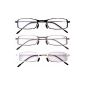 Eyekepper 3 pack reading glasses with satin metal frame (Personal Care)