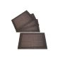 Noble Place mats Table mats plastic brown Dimensions 45x30cm Set of 4 (4.99 Euro / piece) (Electronics)