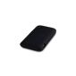 HTC Rhyme Silicone Skin Case Cover in black, QUBITS Retailverpackung (Wireless Phone Accessory)