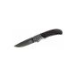 Puma TEC one-handed knife, AISI 420, titanium plated, Ebony (household goods)