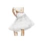 Hell Bunny Petticoat SWING LONG white / white (Textiles)