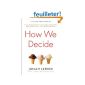 How We Decide (Paperback)