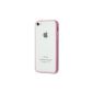 TPU Protection Rear Bumper With Transparent Apple iPhone 5C - Light Pink + Screen Protection (Electronics)