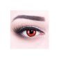 Meralens Red Demon contact lenses with container without strength, 1er Pack (1 x 2 pieces) (Health and Beauty)