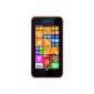 Nokia Lumia 530 Smartphone incl. Cover (10.2 cm (4 inches), dual SIM, 1.2GHz Snapdragon quad-core processor, 512MB RAM, 5 megapixel camera, Bluetooth, USB 2.0, Win 8) Orange (Electronics)