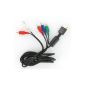 KOO Interactive - PS2 / PS3 - Audio-Video Cable YUV Component HD - Sony Playstation 2 and Playstation 3 (Video Game)