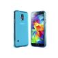 Samsung Galaxy S5 Mini Case in Blue - Silicone Skin Case Protective Carrying Case.