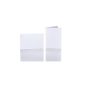 100 standard envelopes B6 in white + quality folding card 12x17 cm in white 240g (Office supplies & stationery)