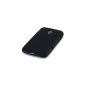 Rubberized Case for Samsung Galaxy Ace 2 i8160 - Solid Black, Qubits Retail Packaging (Electronics)