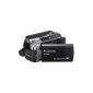 Panasonic SDR-H85EG-K Camcorder (SD Card Slots, 78-fold optisher Zoom, 6.9 cm display, image stabilization, USB 2.0) (Electronics)