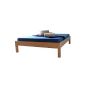 Futon bed solid wood 90 100 120 140 160 180 200 x 200cm, made in Germany (90cm x 200cm)
