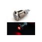 Push Button Switch Red LED 12V 3A For Cars