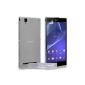 Yousave Accessories Case Sony Xperia T2 Ultra Clear Silicone Gel Case Cover (Wireless Phone Accessory)