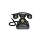 Vintage SwissVoice 20 Wired Analog Telephone Redial Design Retro Black (Electronics)