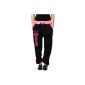 Boxusa Ladies Fitness Pants Jersey Pants Sweatpant in neon colors - 1659 (Textiles)