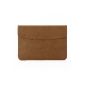 13.3 inch laptop Ultrabook Leather Sleeve Carry Bag Case Cover for Apple MacBook Air 13.3, Asus Zenbook UX31, Acer Aspire S3, Lenovo IdeaPad U300s (coffee brown) (Electronics)
