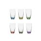 Bohemia Cristal 093 006 051 Set of 6 long drink glasses, 350 ml, Viva Colori (household goods)