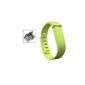 Activity- and sleep Bracelet replacement strap for Fitbit Flex with Clasp without trackers upper / lower case (Small, Lime) (Electronics)