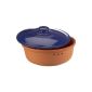 Römertopf 2809 92 Bread pot round Dimensions: 29 x 11 cm, blue / teracotta (household goods)