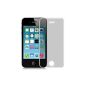 kwmobile® Tempered Glass Screen Protector Apple iPhone 4 / 4S and MAT ANTI-GLARE with anti-fingerprint effect.  High Quality (Wireless Phone Accessory)