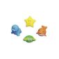 Playshoes 797563 - bathtubs spray Animals Set of 4, bath toys, swimming fun, water injection animals (Baby Product)