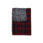 Elegant ladies winter scarf - Scottish tartan pattern stripes - Plaid XXL (Textiles)