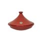 Emile Henry - 615535 - Flat FOR Tajine - Glazed Ceramic - Red - Diameter 35 Cm - Capacity 3.5 L - 10 To 12 People (Kitchen)