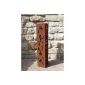 Pillar Pillar of Fire HEPHAISTOS metal patina 80 cm (garden products)