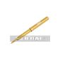 SODIAL (R) Cosmetic Brush tool has lips for women alloy shell retractable brush Orange (Others)