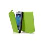 Cadorabo!  PREMIUM - Flip Style Case Design for Samsung Galaxy S4 MINI (GT-I9195) in GIFT GREEN (Electronics)
