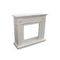 Elegant mantelpiece chimney breast fireplace console MDF White suitable for electric fireplace and gel fireplace