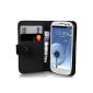Samsung Supergets Book Style Faux Leather Case for Samsung Galaxy S3 black (Accessories)