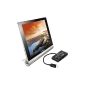 kwmobile® 3in1 Micro USB adapter USB-OTG card reader Lenovo Yoga Tablet 8 Black (Electronics)