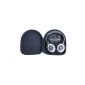 Hard case for transporting the headphones AKG K518 brand, K518DJ, K81, K520, JBL TMG81W, TMG81B, ON-EAR J03B, J03S, BOSE Quiet Comfort, QC2, QC3, QC15 or other large headphones 225 x 193 x 55mm (Electronics)
