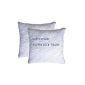 Summer Offer DOPPELPACK: 2x premium microfiber pillow quilted butterfly, pearl white 80x80.  Filling of 3-D fiber beads - very soft and pleasant - supporting force adjustable by zipper.  An incorporated pearly white edge gives the pillow a special elegance.