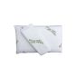 ALOE VERA% ACTION: Orthopedic cervical neck support pillow 40 x 80 x H 15 cm, made of pressure equalizing Visco-gel foam - AS A GIFT TO: 2 outer protective cover with aloe vera - pillows, cushions, neck pillows