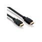 Cable HDMI plug (A) - plug (A) shielded, ferrite - 10 meters - 2 piece (electronics)