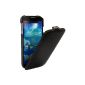 xubix Premium Ultrathin Leather Flip Case for Samsung Galaxy S4 mini black (Accessories)