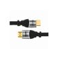 deleyCON 5m Premium HDMI Nylon cable - HDMI 2.0 / 1.4a compliant - High Speed ​​with Ethernet (Neuster Standard) - ARC 3D 4K Ultra HD (1080p / 2160p) (Electronics)